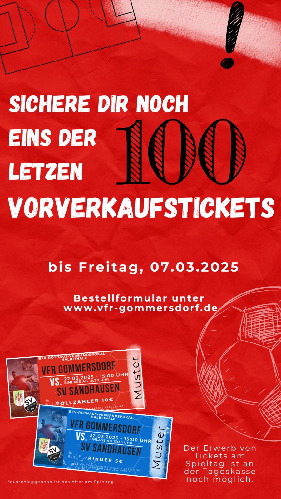 05. März: Sichere dir dein Ticket